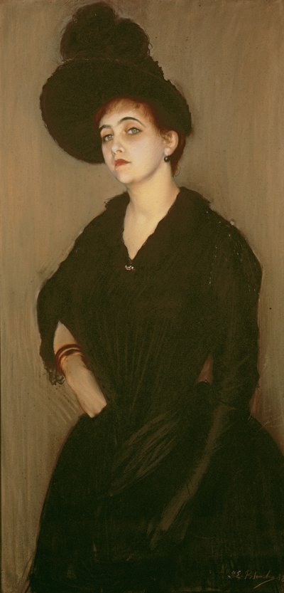 Porträt von Madame Vasnier, 1888 von Jacques Emile Blanche